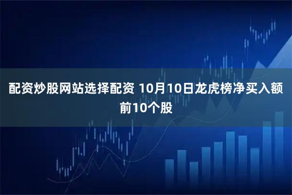 配资炒股网站选择配资 10月10日龙虎榜净买入额前10个股